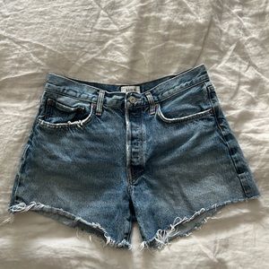 AGOLDE Parker Long Denim Shorts